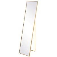 Espejo de pie Dorado Minimalista de Aluminio de 151x35 cm - LOLAhome